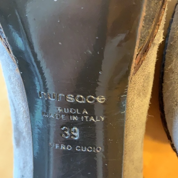 Nursace Suede Studded Platform Heels 39 - Picture 10 of 12